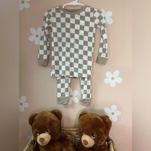 Checkerboard Bamboo Pajamas 18-24 months